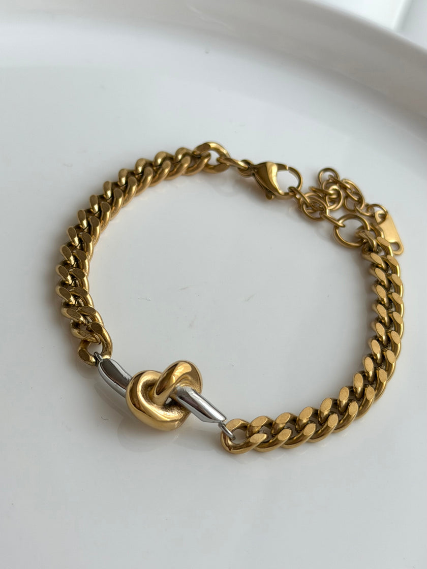 PULSERA CADENA NUDOS