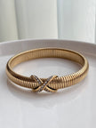 PULSERA MEDIANA CRUZ CON CRISTALES