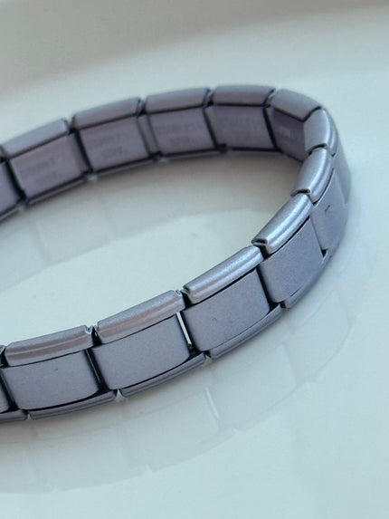 PULSERA ITALIANA LILA MATE