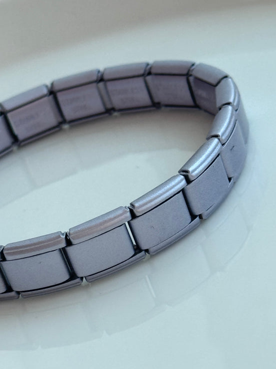 PULSERA ITALIANA LILA MATE
