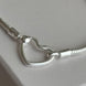 PULSERA FLEXIBLE BROCHE CORAZON