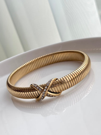 PULSERA CRUZ CON CRISTALES