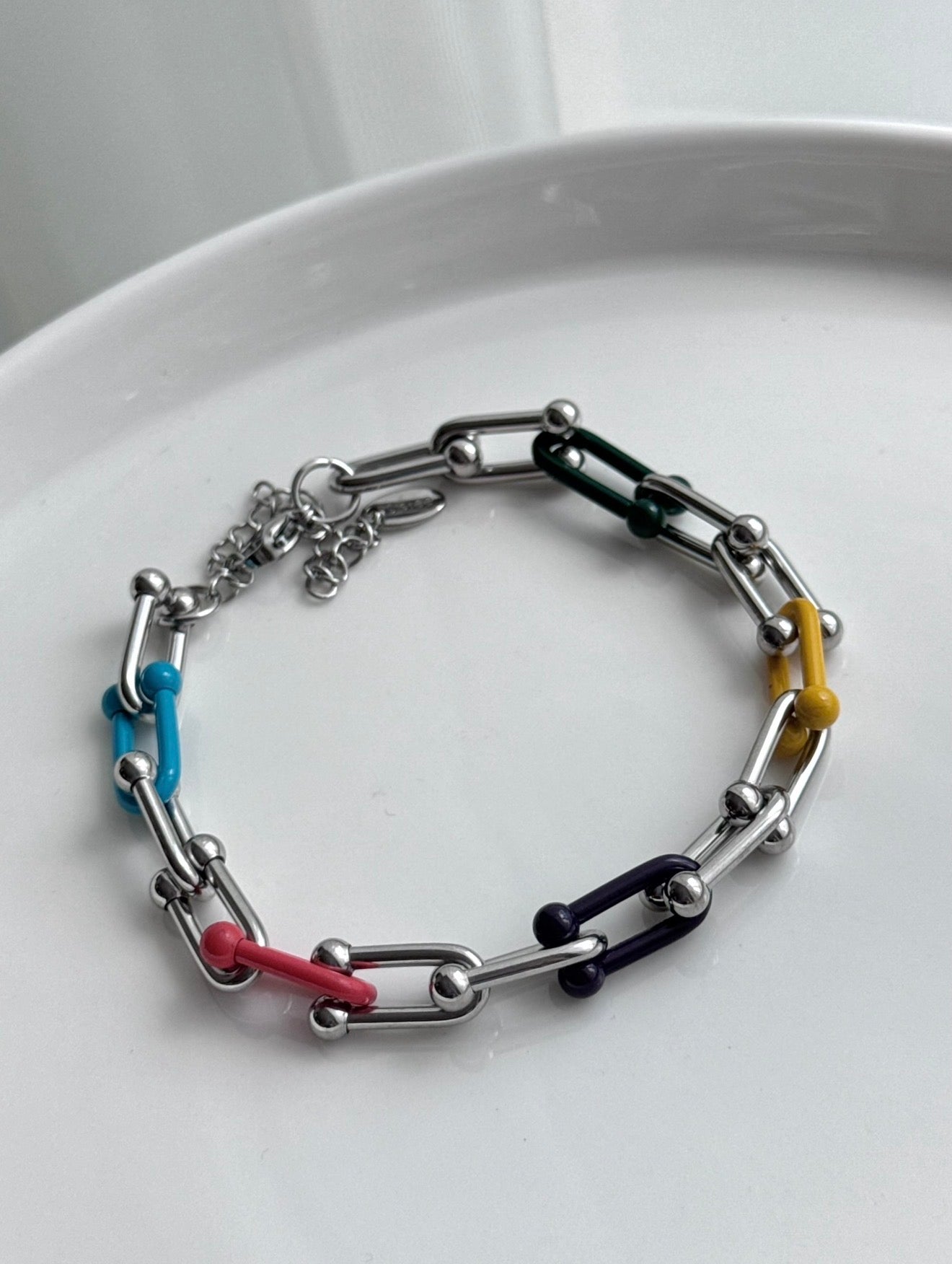 PULSERA ESLABÓN COLORES
