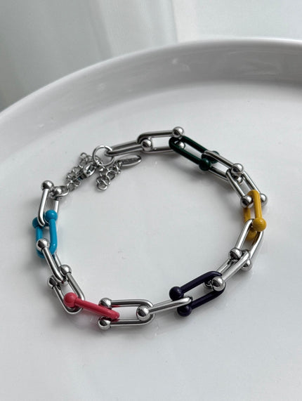 PULSERA ESLABÓN COLORES