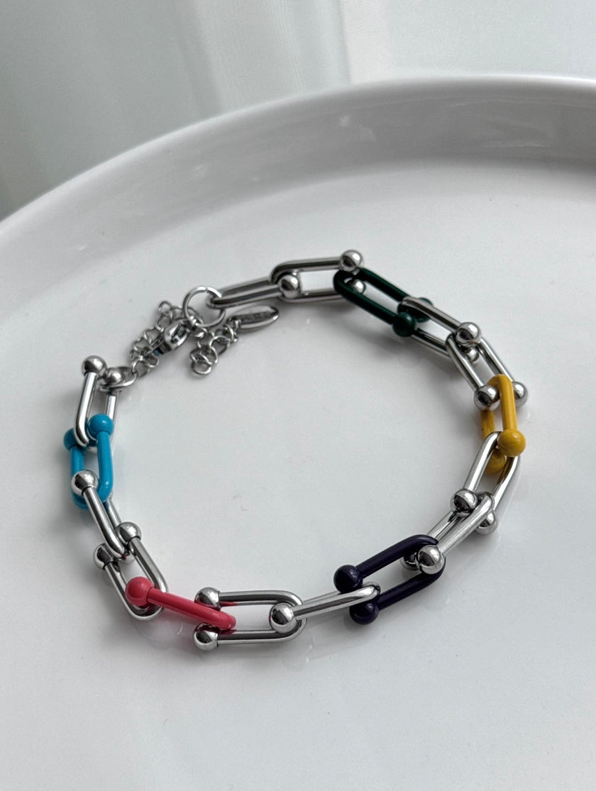 PULSERA ESLABÓN COLORES