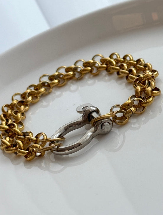 PULSERA DOBLE CADENA