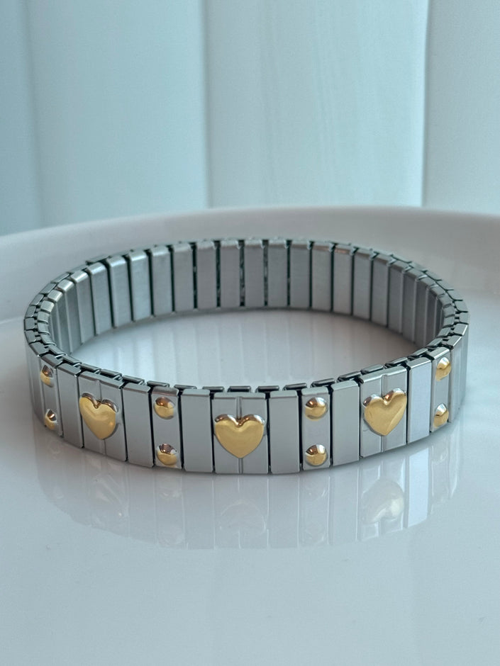 BRAZALETE STRIPES CORAZONES