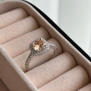 ANILLO ZIRCONIA ÁMBAR