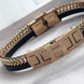 PULSERA PLACA H DORADA