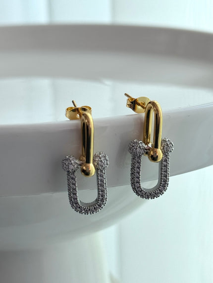 ARETE DOBLE ESLABÓN CON ZIRCONIA