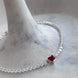 PULSERA CORAZON CRISTAL ROJO
