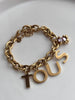 PULSERA LETRAS OSO ROSA