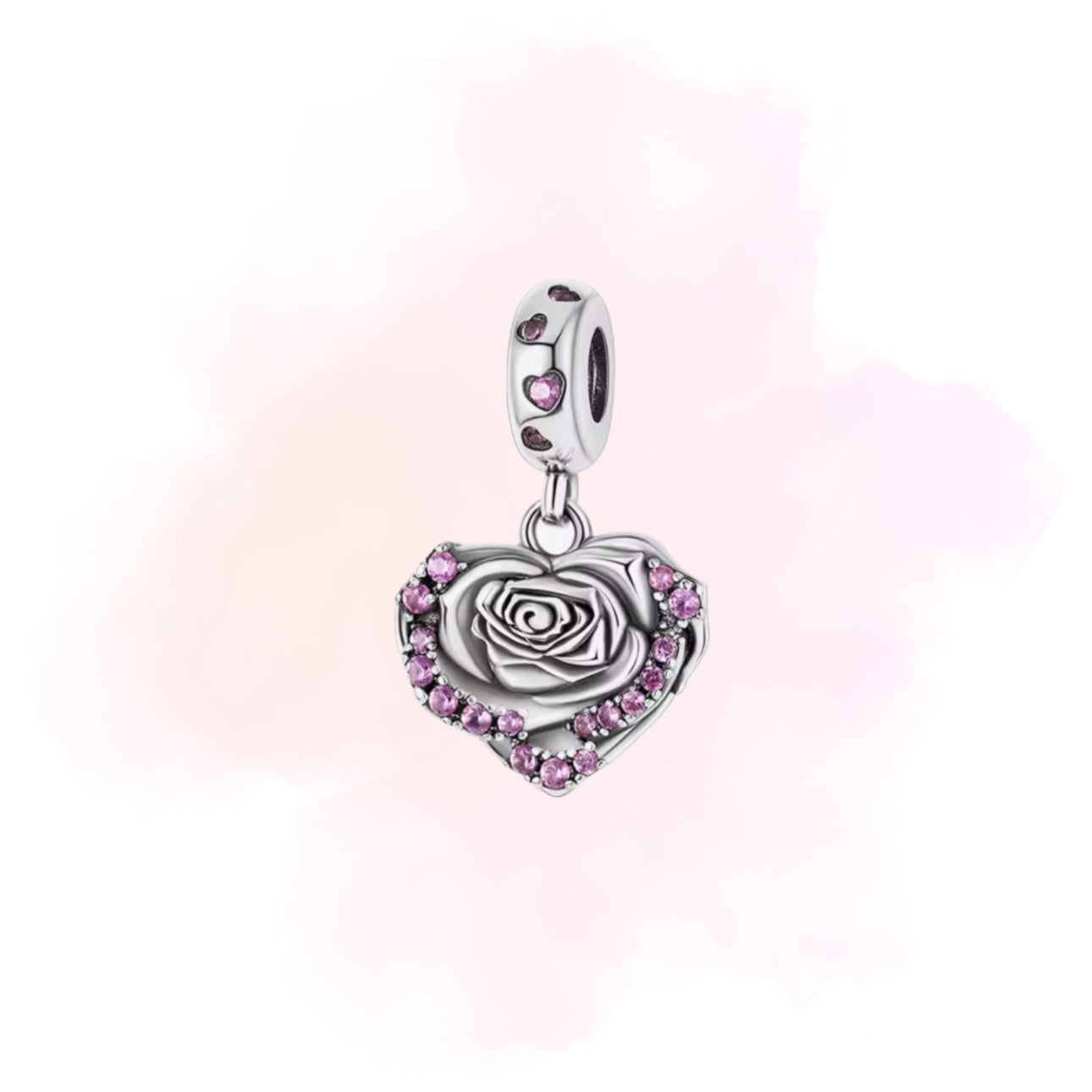 CHARM CORAZON ROSA