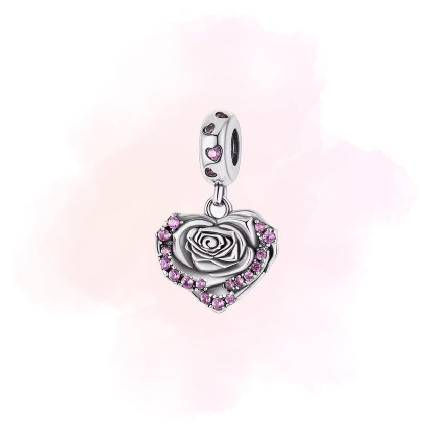CHARM CORAZON ROSA