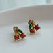 ARETE CEREZA CON ZIRCONIA