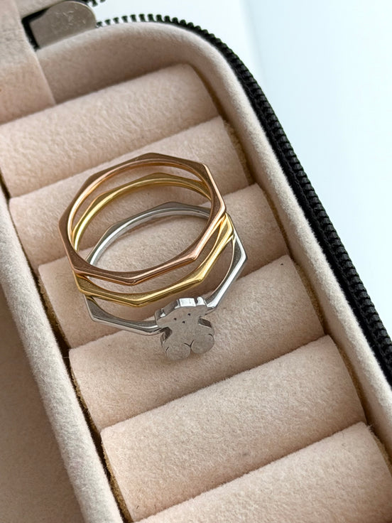 TRÍO DE ANILLOS OSITO