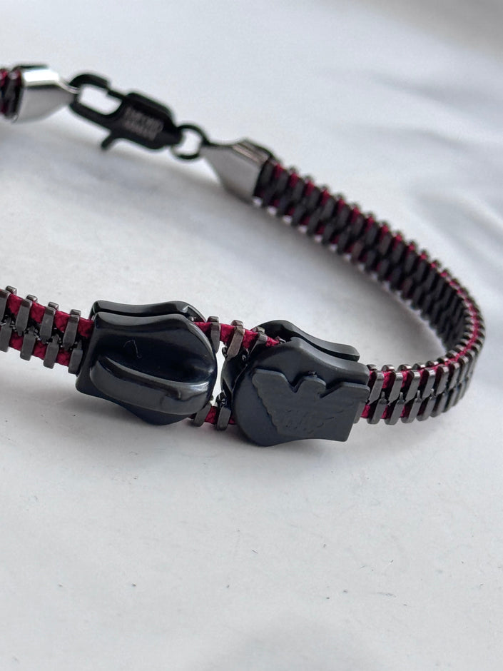 PULSERA ZIPPER NEGRA