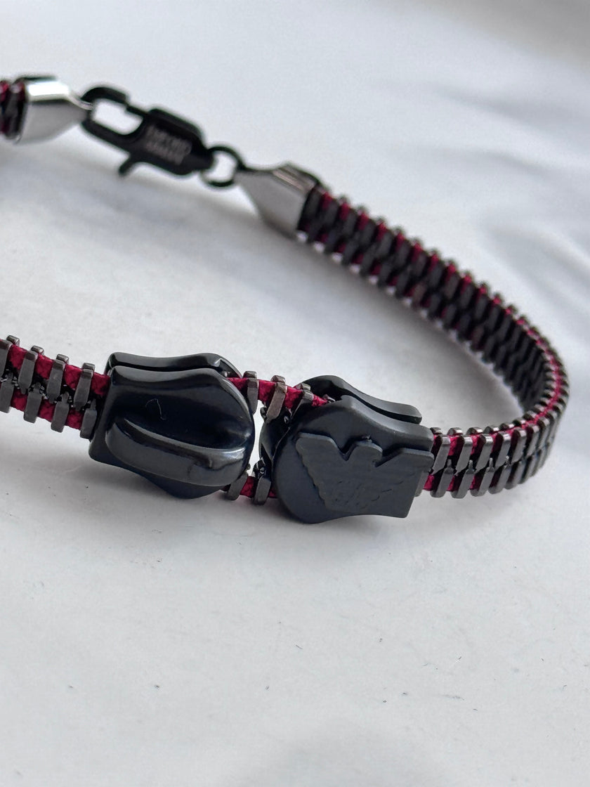PULSERA ZIPPER NEGRA