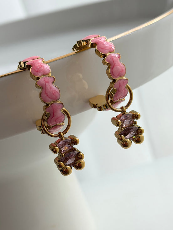 ARRACADA OSOS ROSA