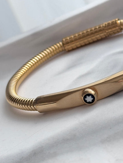 PULSERA FLEXIBLE ESPIRAL DORADO