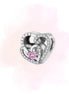 CHARM CORAZON ZIRCONIA ROSA