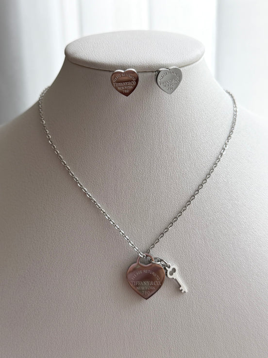 SET CORAZÓN LLAVE