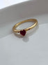 ANILLO CORAZÓN ROJO