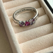 ANILLO ZIRCONIA ROSA