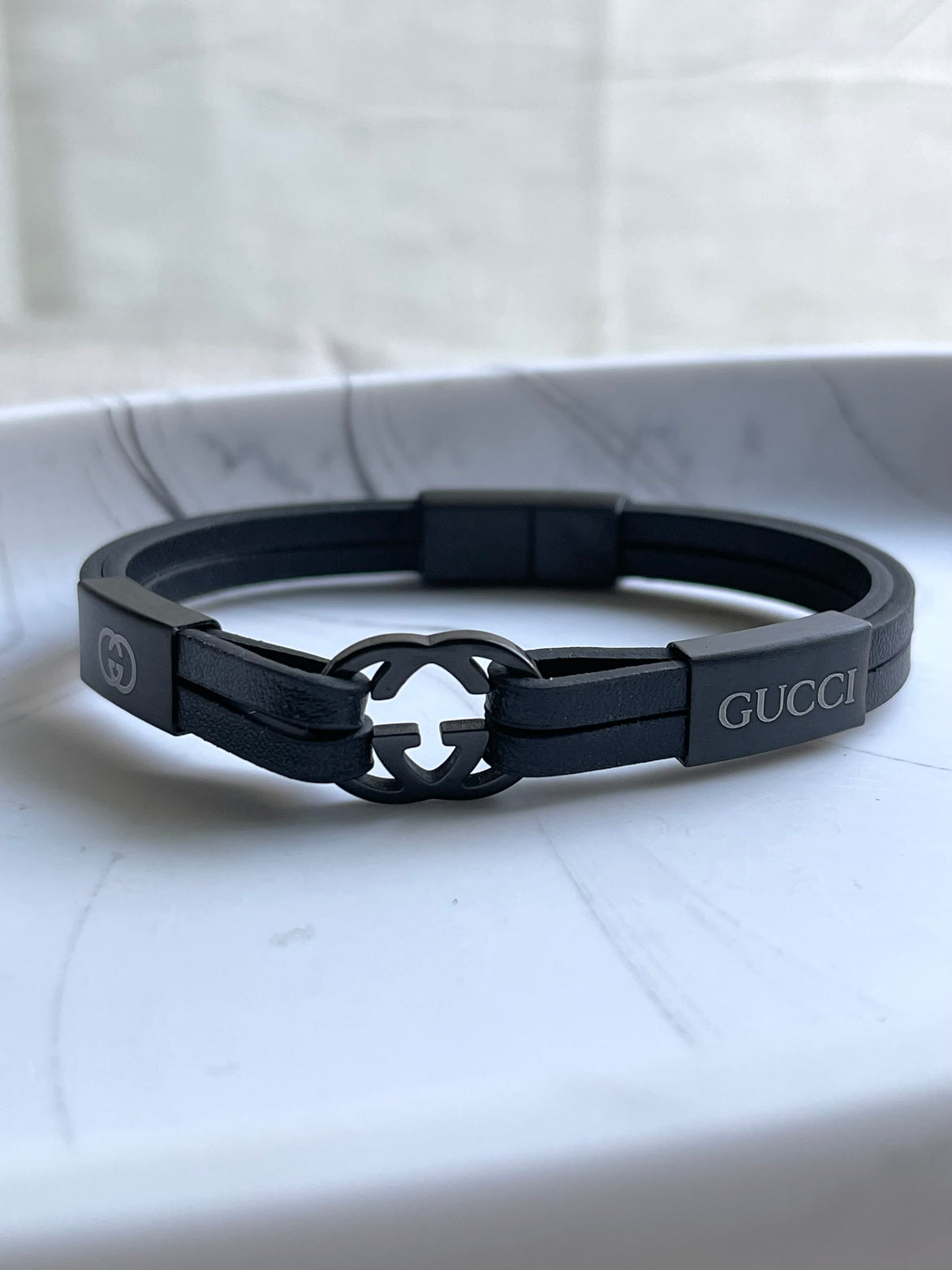 PULSERA GG NEGRA