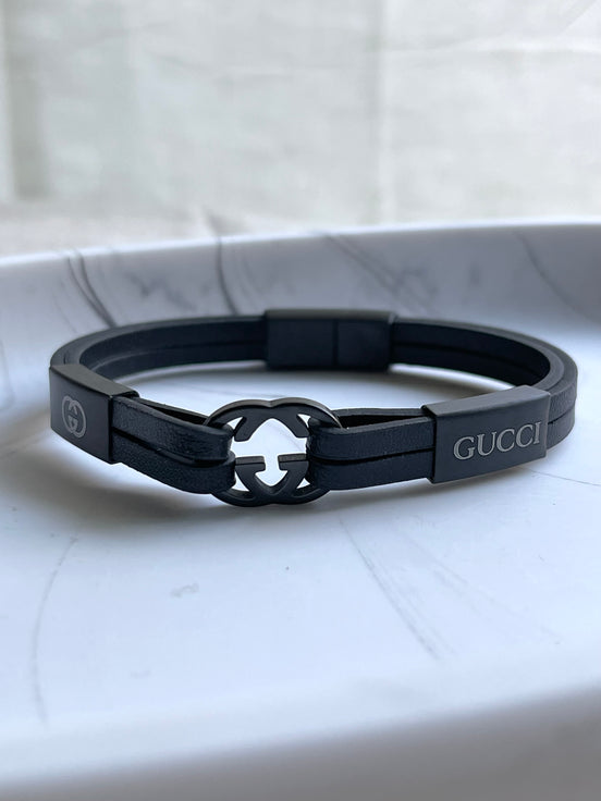 PULSERA GG NEGRA
