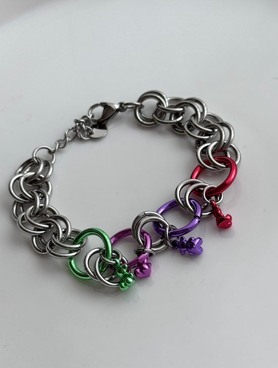 PULSERA ARGOLLAS COLORES