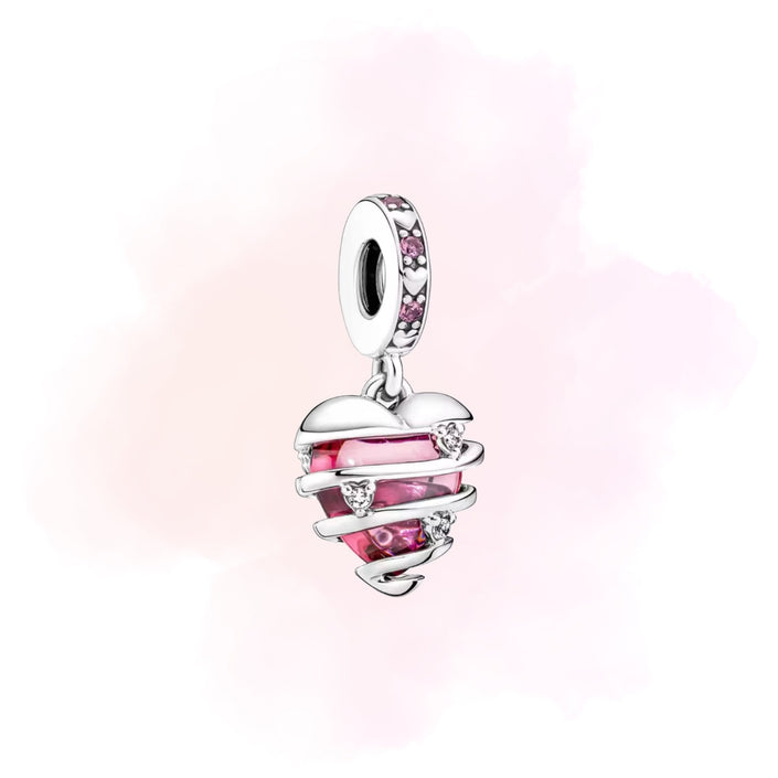 CHARM CORAZON ROSA