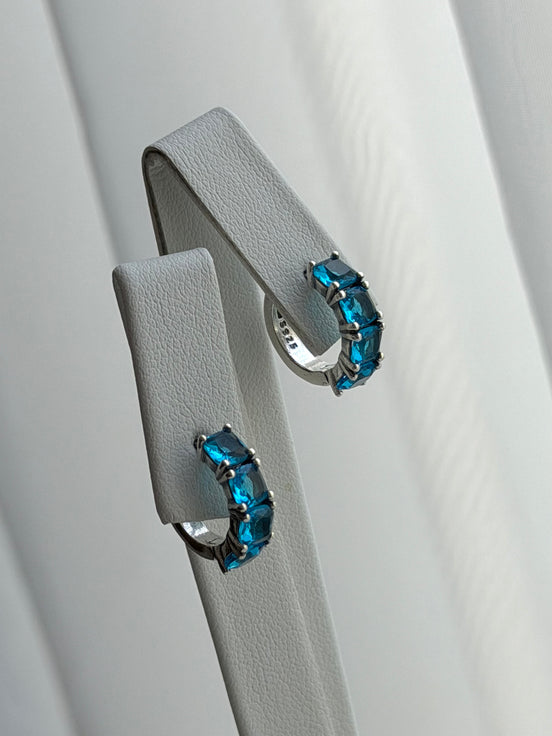ARRACADA CRISTAL AZUL