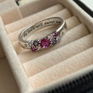 ANILLO ZIRCONIA ROSA