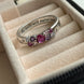 ANILLO ZIRCONIA ROSA