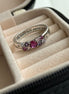 ANILLO ZIRCONIA ROSA