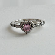 ANILLO CORAZÓN ROSA
