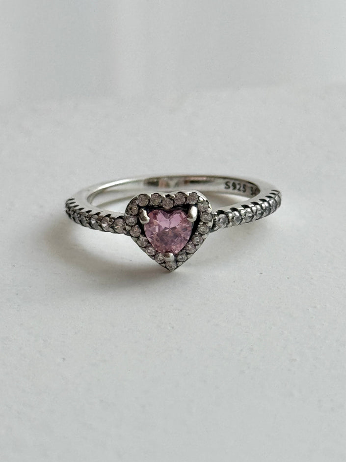 ANILLO CORAZÓN ROSA