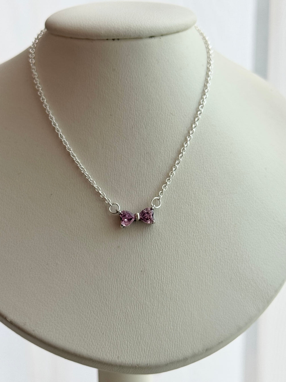 COLLAR MOÑO ROSA