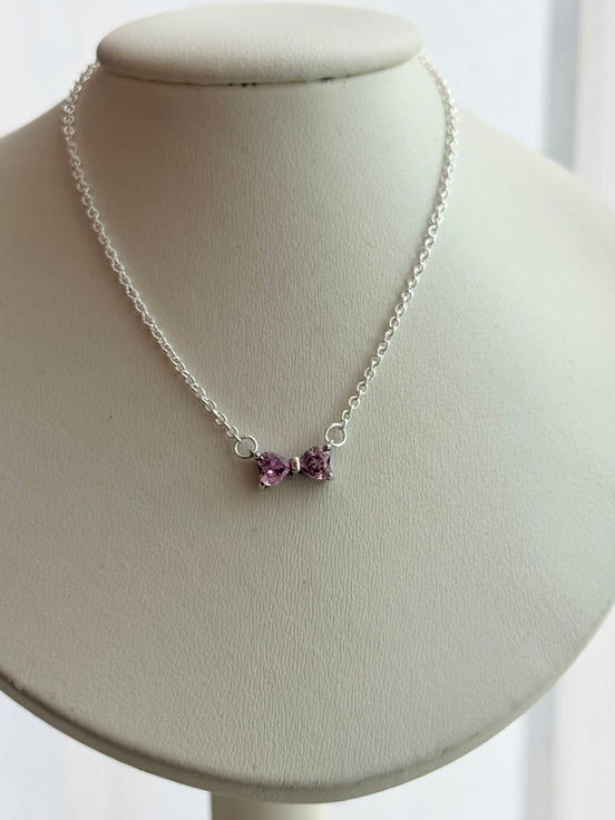 COLLAR MOÑO ROSA