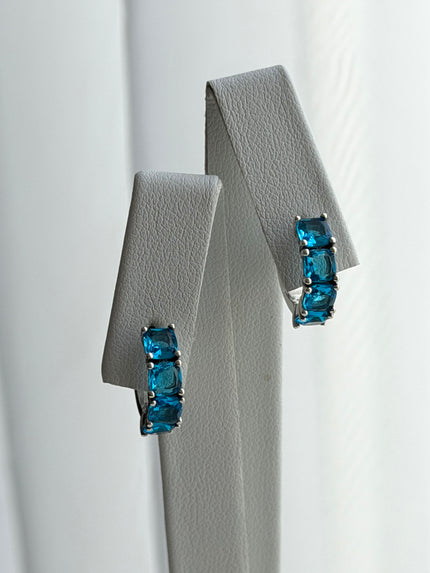 ARRACADA CRISTAL AZUL