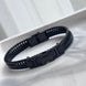 PULSERA PLACA H NEGRA