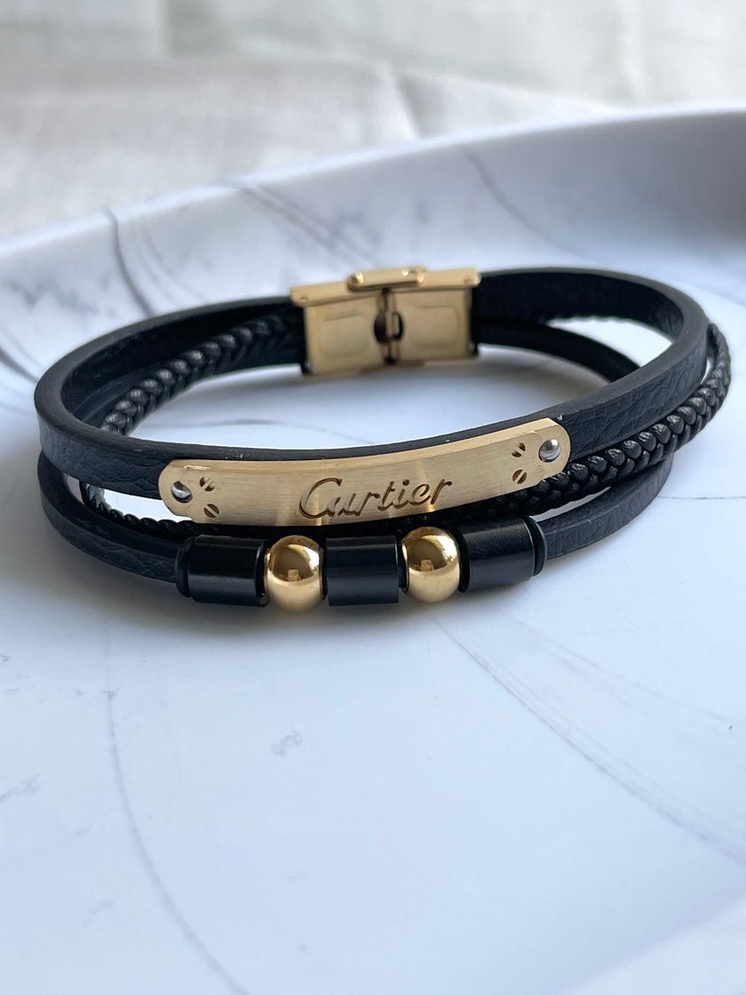 PULSERA TRIPLE BOLITAS