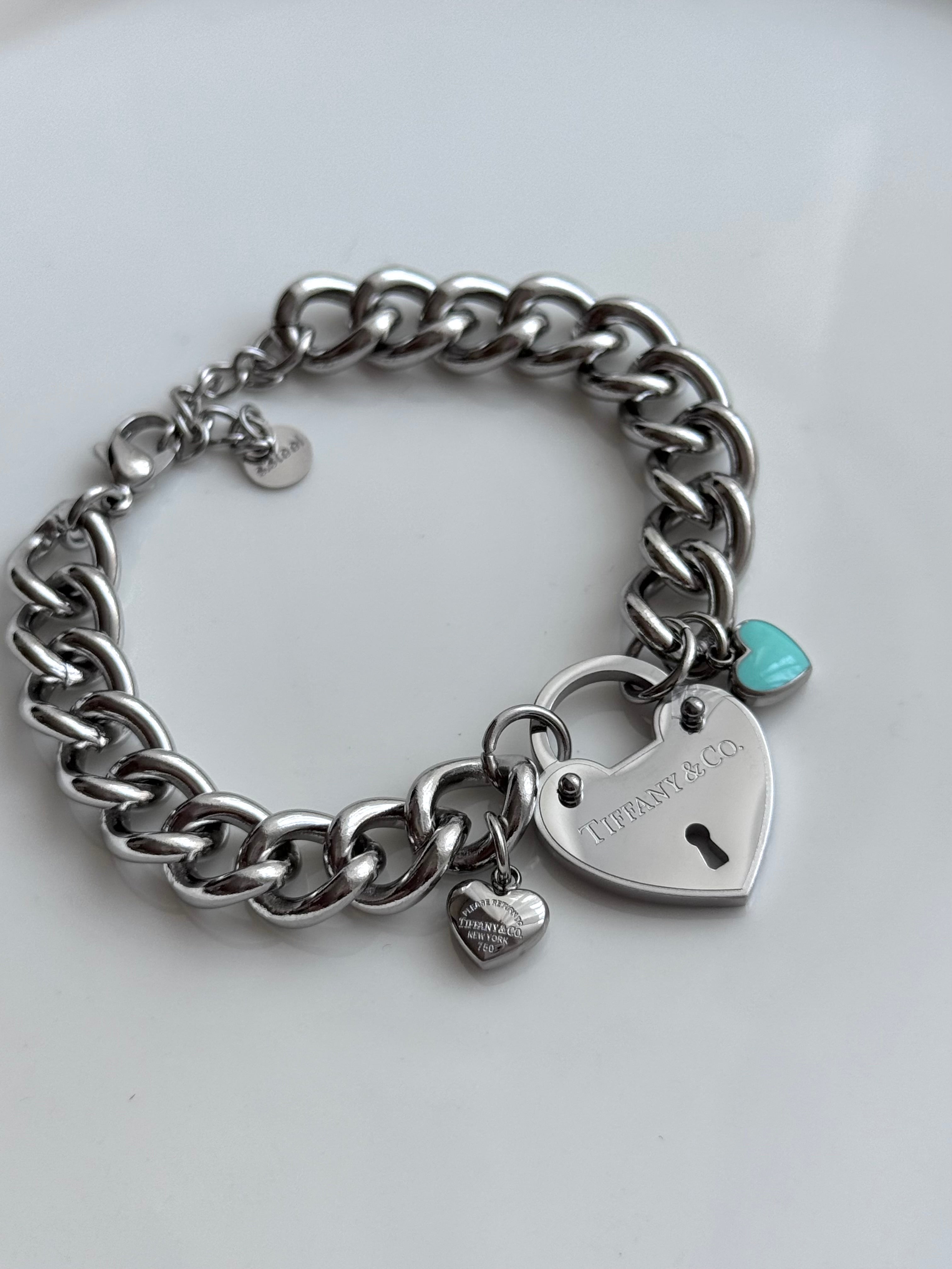 PULSERA CORAZON CANDADO