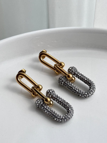 ARETE ESLABÓN LARGO CON CRISTAL