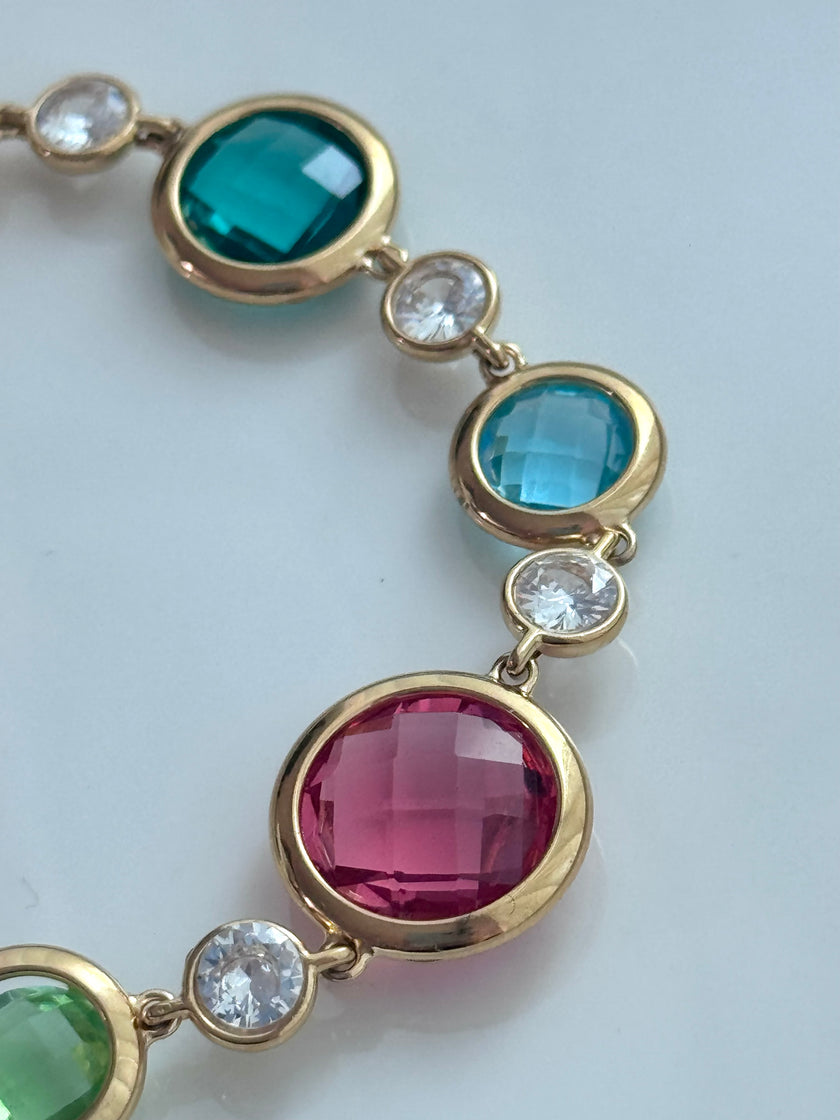 PULSERA CRISTAL COLORES