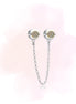CHARM CON CADENA BICOLOR