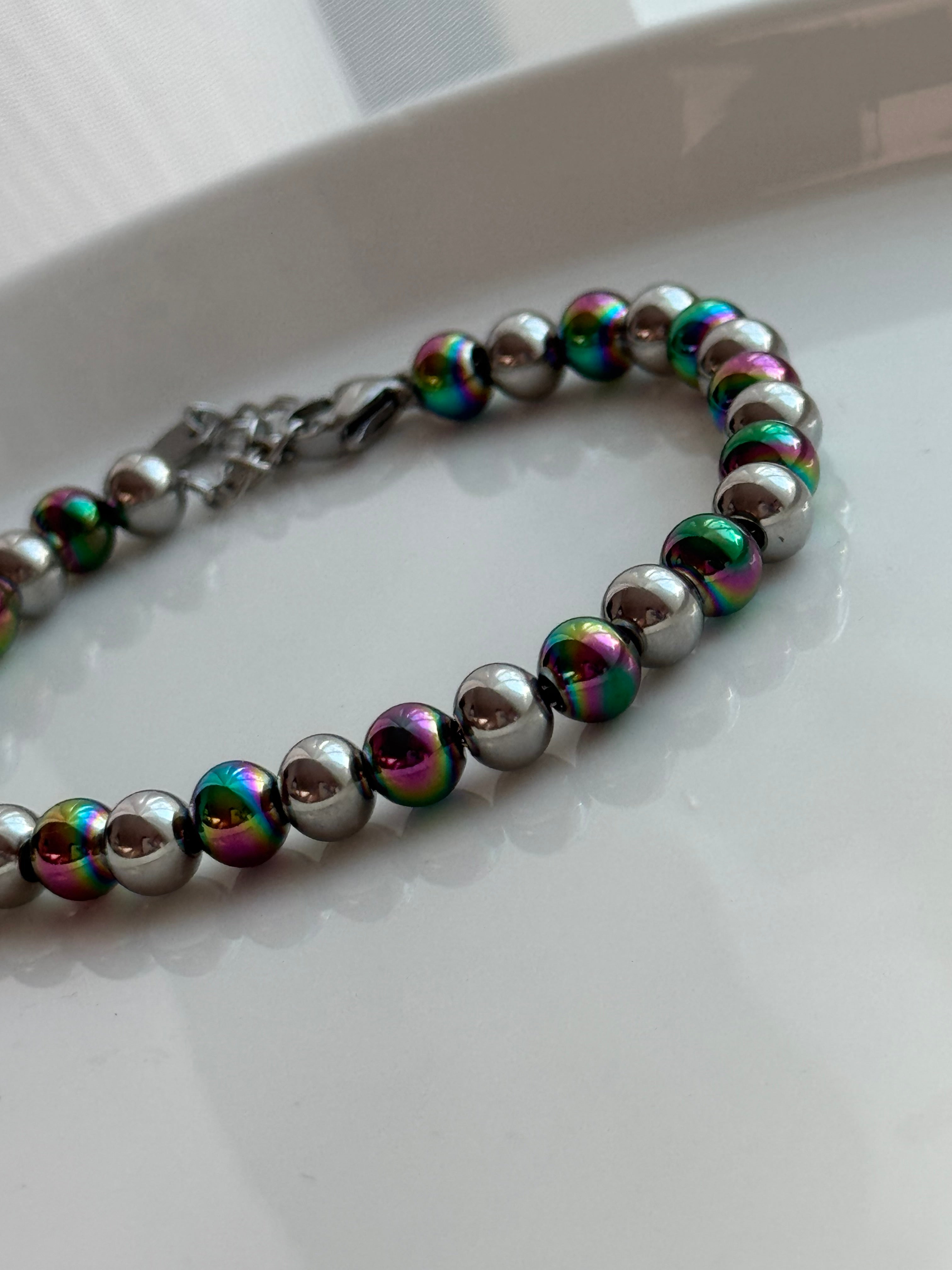 PULSERA BOLITAS TORNASOL 6