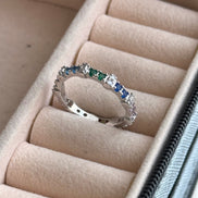 ANILLO ZIRCONIAS COLORES
