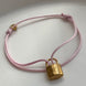 PULSERA HILO CANDADO LV ROSA